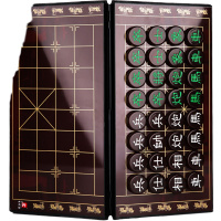 中国象棋套装 仿玉石 磁性棋子 高档折叠棋盘 32*32*2cm 棋子直径3cm