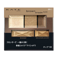 KATE凯朵骨干重塑3+2立体眼影N BR-1珠光棕 3g 五色眼影