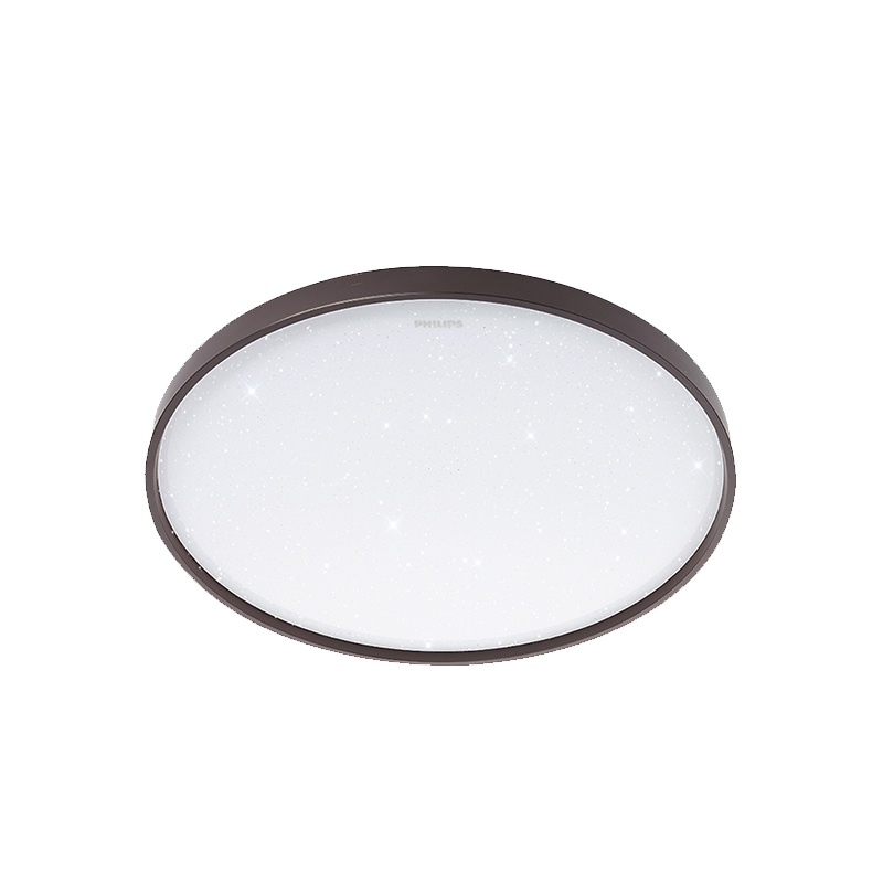飞利浦PHILIPS 吸顶灯卧室吸顶灯书房客厅灯圆形 可调色温 星环 棕色36w