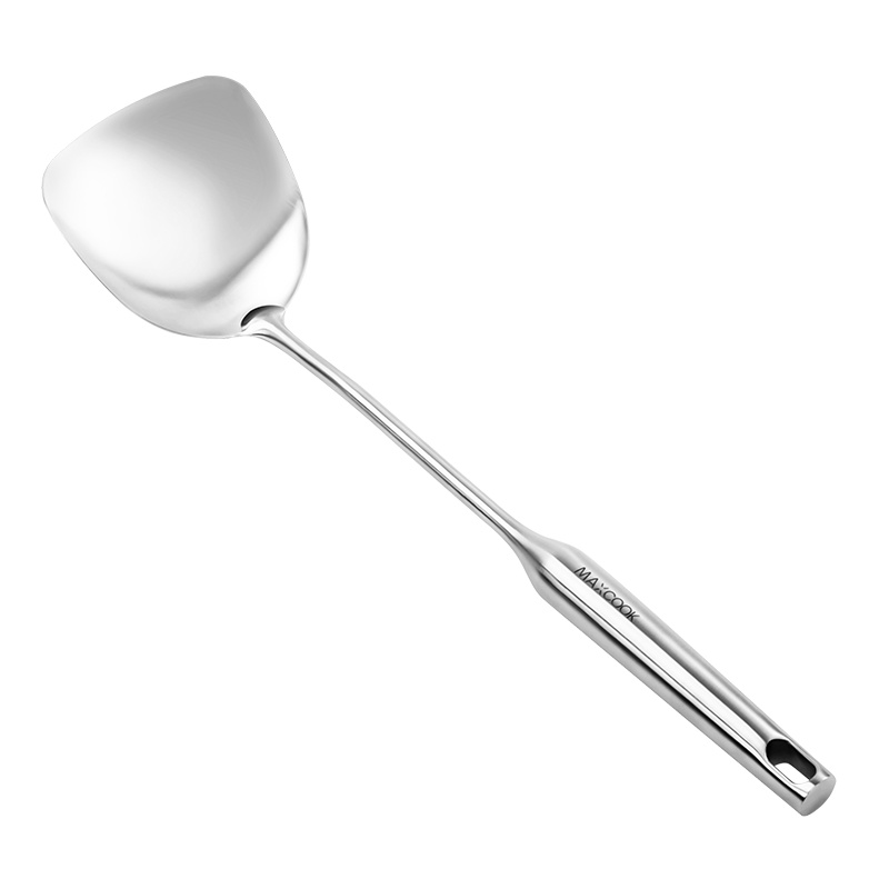美厨(maxcook)锅铲汤勺铲勺 304不锈钢一体成型加大加厚 304不锈钢炒铲MCCU544