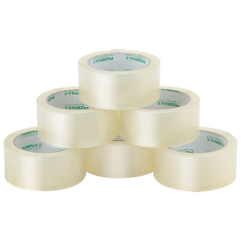 得力(deli)33192高透明度封箱胶带45mm*60m(50um)1筒6卷装