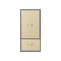 星岛零件柜透明蓝色带门抽屉式五金元件工具柜带门锁样品刀具柜螺丝整理柜52抽带门