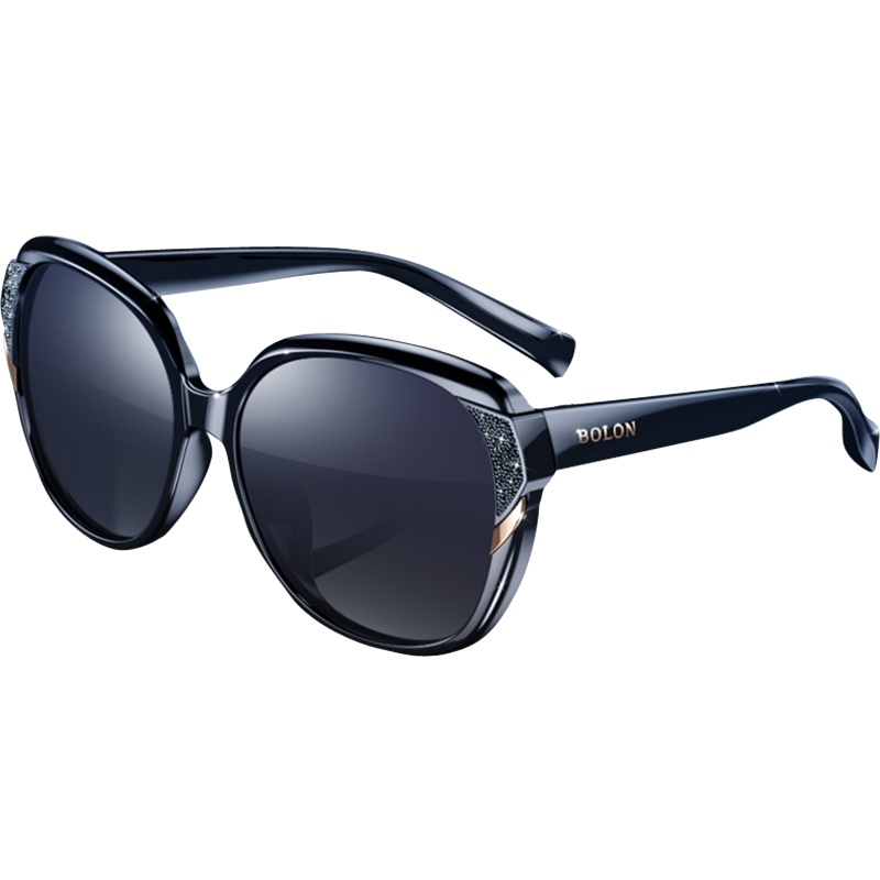 BOLON暴龙蝶形偏光太阳镜女款个性潮流墨镜时尚圆脸眼镜BL2511 _