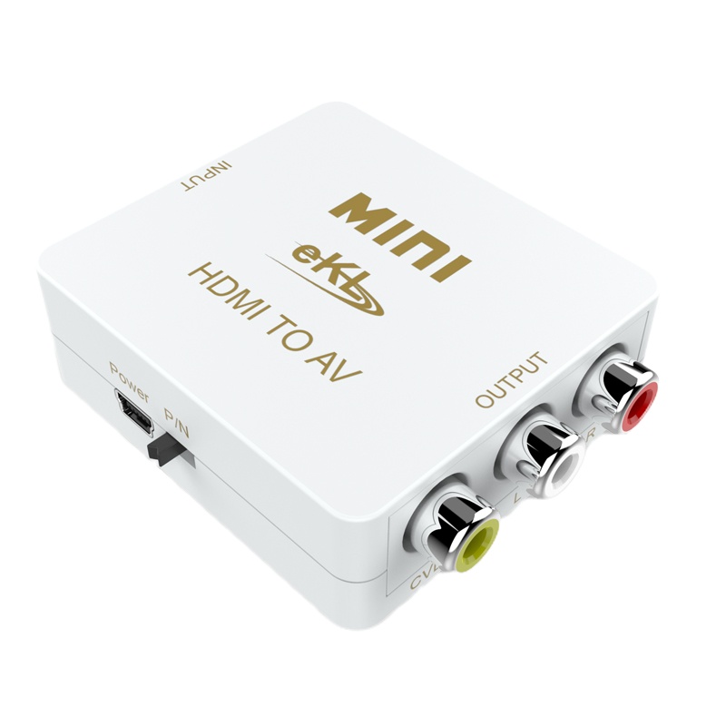 JBLEKL HDMI转AV转换器 高清小米大麦盒子电视机RCA莲花头链接线