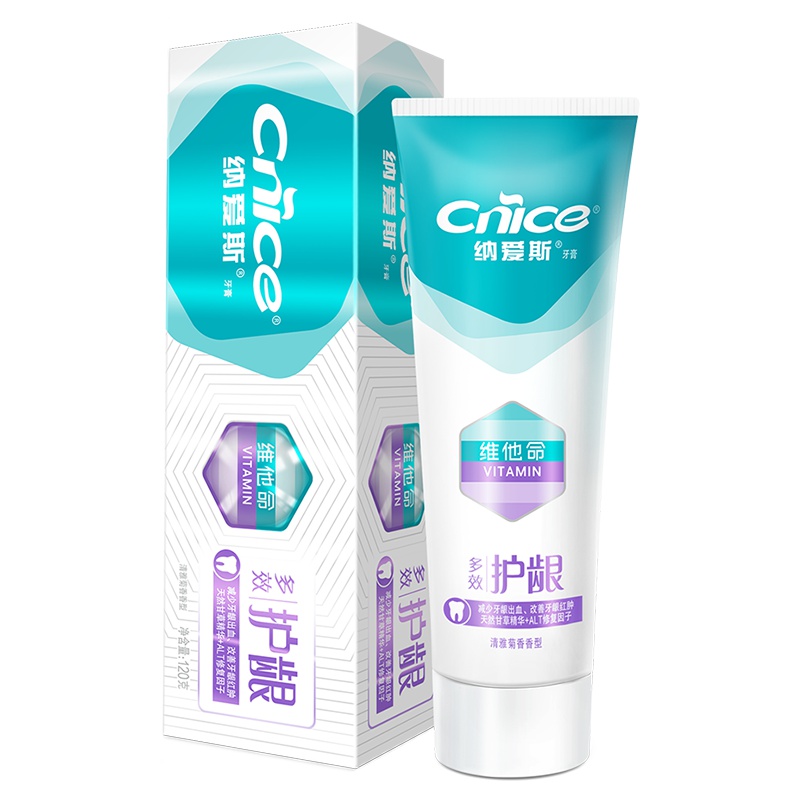 纳爱斯多效护龈牙膏120g