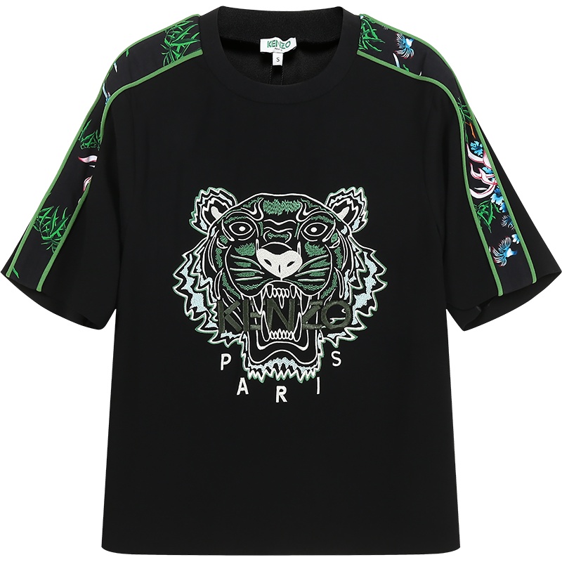 KENZO 高田贤三 女款三醋酯纤维圆领短袖T恤 FA5 2TO176 5AC