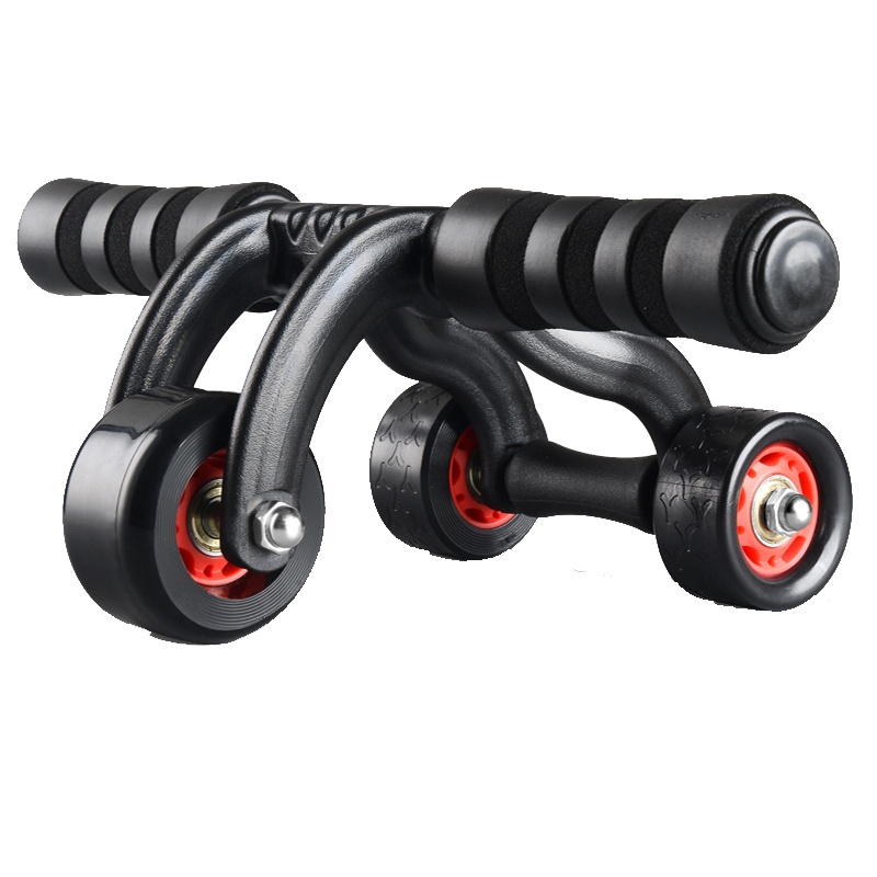 闪电客健腹轮腹肌轮家用健身器材三轮式收腹马甲线锻炼器材男女通用