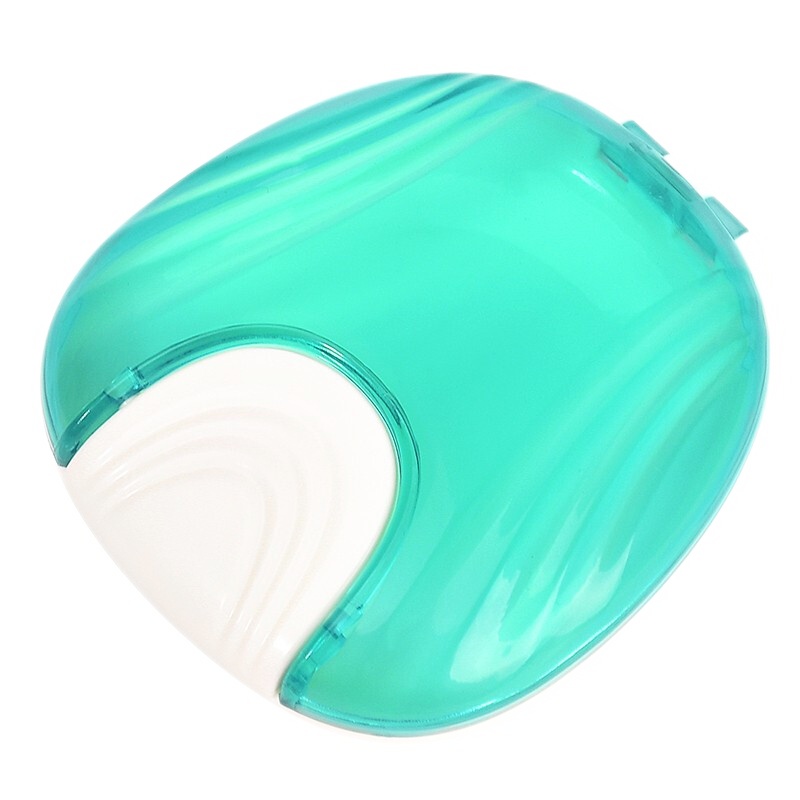 雅克菱 正畸保持器盒牙套盒按压式贝壳款新颖牙套盒(绿色)