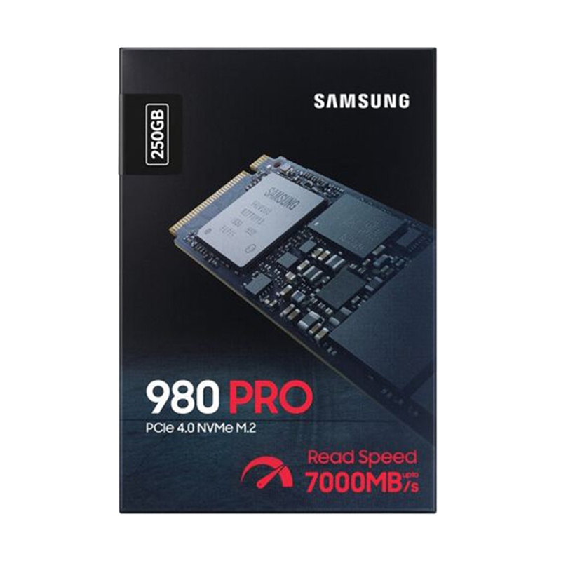 三星(SAMSUNG)250GB SSD固态硬盘 M.2接口(NVMe协议PCIe 4.0 x4) 980 PRO (MZ-V8P250BW)