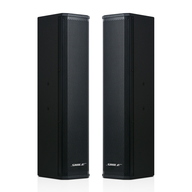 BX-406高档会议音箱壁挂三角支架音柱酒店背景音乐多功能展厅大型会议室 BX-406音箱黑一对