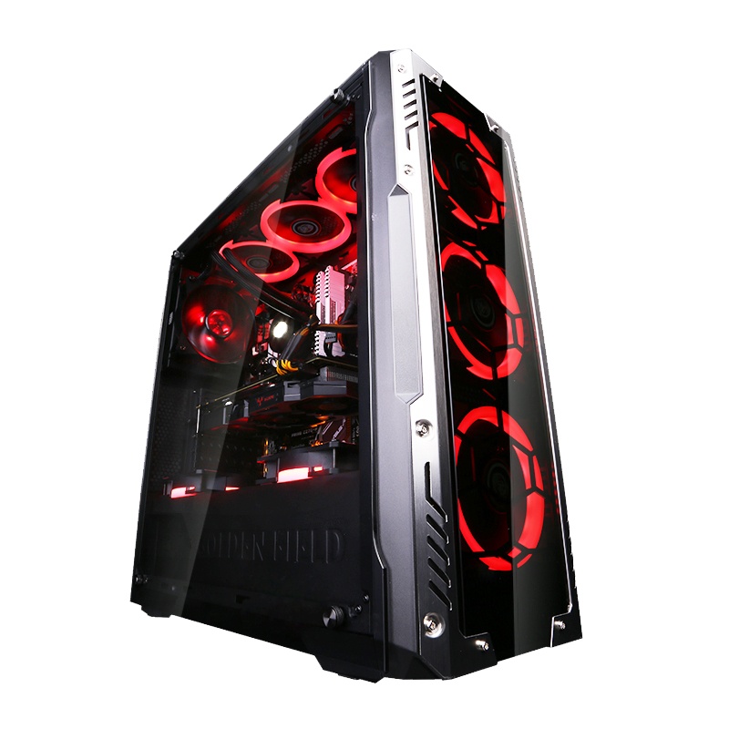 攀升 intel i7 10700F/RTX3060 12G/16GB内存/500G NVME固态 高端电竞主机 游戏主机 2070台式主机 DIY组装机 电脑主机 水冷主机