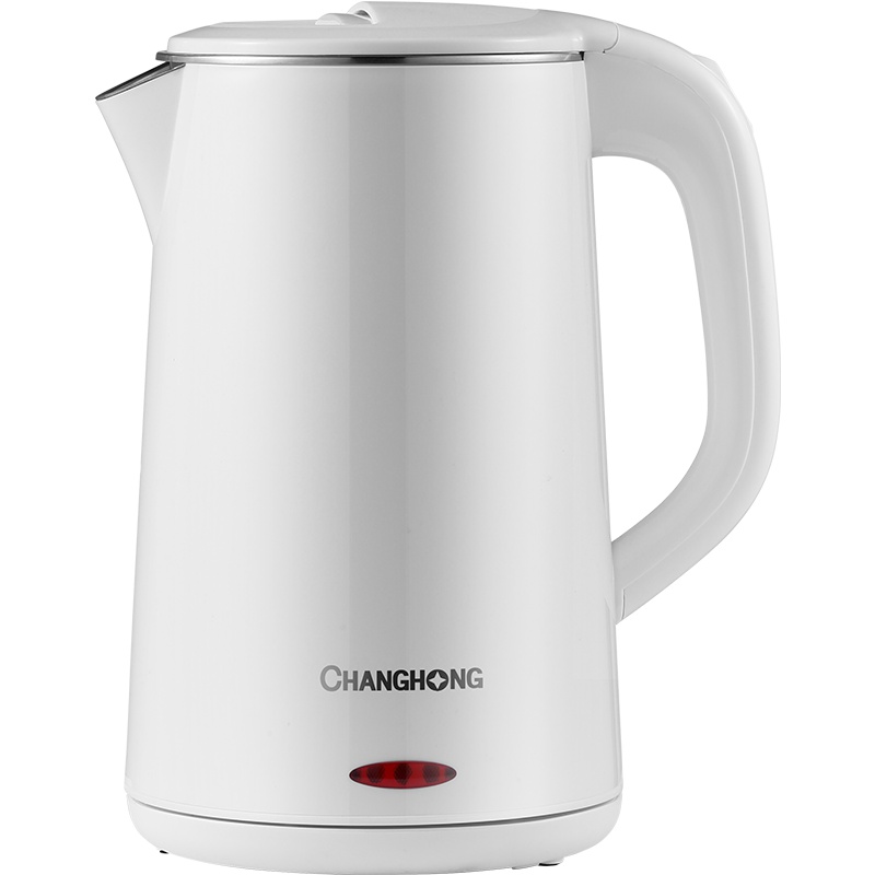 长虹(CHANGHONG)电热水壶 不锈钢家用保温自动断电恒温烧水壶 大容量一体电水壶 SH18-H35米白色