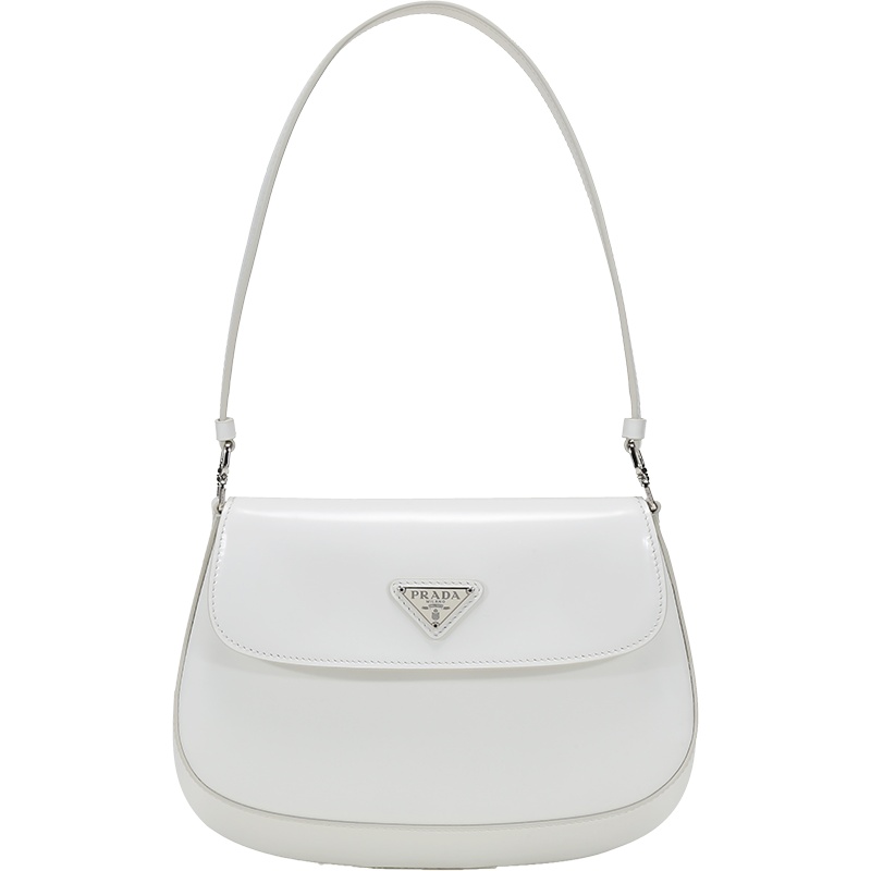 PRADA 普拉达 女士 Cleo系列亮面皮革手提单肩包 1BD311 ZO6