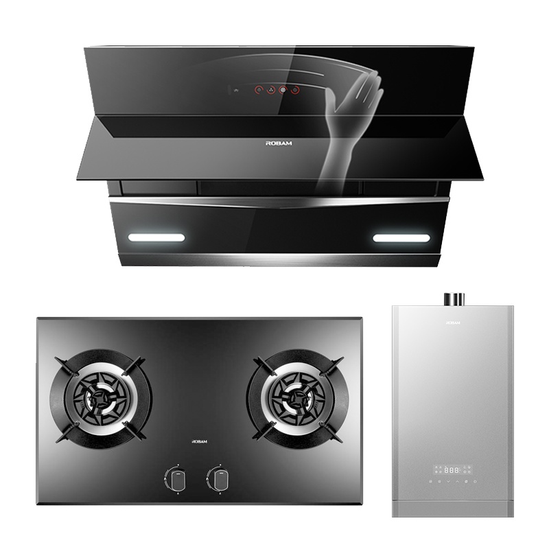 老板(ROBAM)油烟机灶具热水器27A5+57B0(液化气)+HT610-14L抽油烟机厨电套装烟灶套装