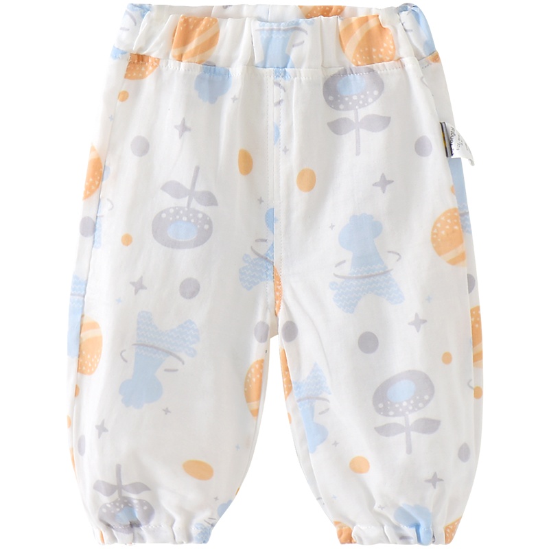 童泰(TONGTAI)2021年夏季款3月-3岁婴幼儿男女宝宝裤子纯棉单裤棉纱防蚊裤长裤儿童裤子