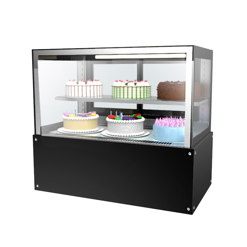友田YOUTIAN蛋糕展示柜商用玻璃甜品柜西点面包柜冷藏熟食水果保鲜柜直角X-0.9WTZFH
