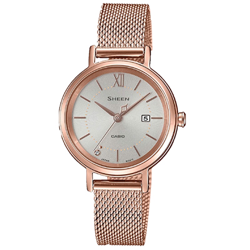 SHS-D300PGM-4A卡西欧 女表SHEEN系列优雅时尚腕表