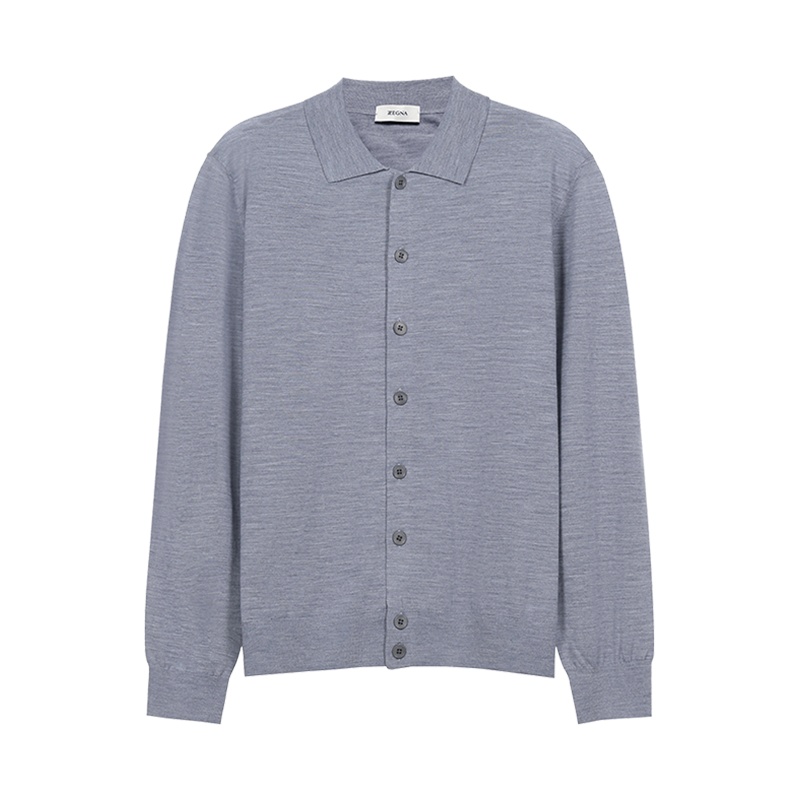 杰尼亚 Z ZEGNA 男士 羊毛薄款针织开衫羊毛衫VYM96 ZZ137