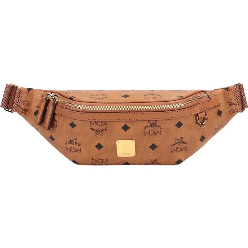 MCM 男女 中性涂层帆布Fursten Visetos胸包斜挎包腰包小号 MMZAAFI04