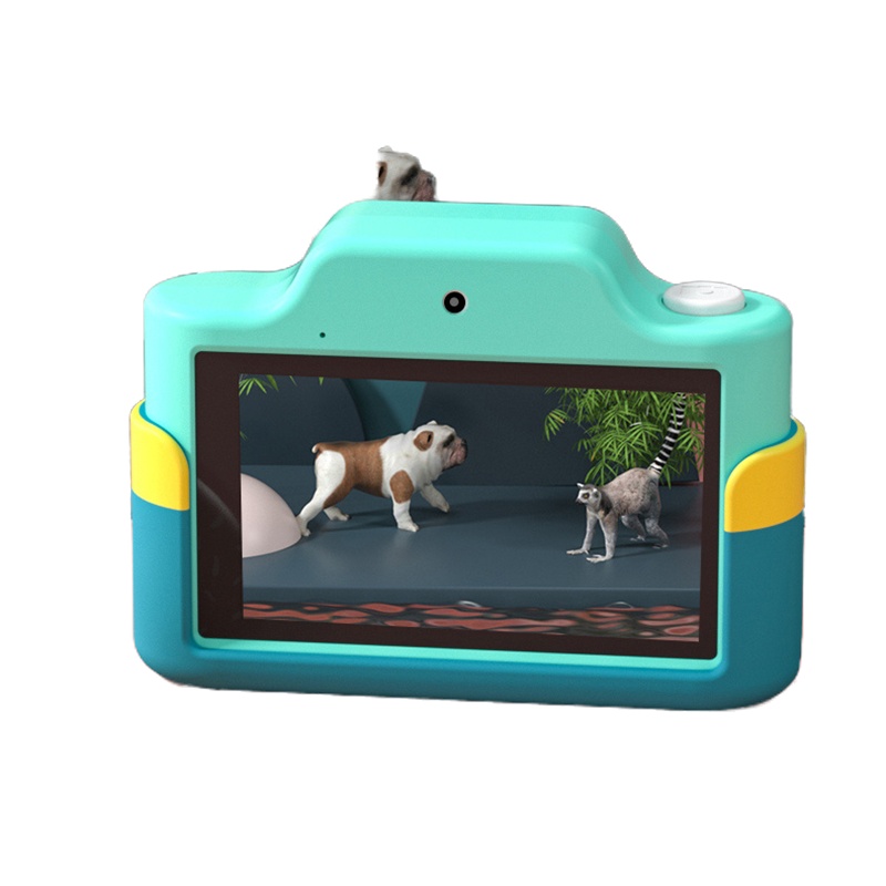 麦巧适(MAQUCC)儿童相机生日节日礼物[3.0触摸屏丨16G卡]圣诞老人4800万像素双摄 仿真玩具