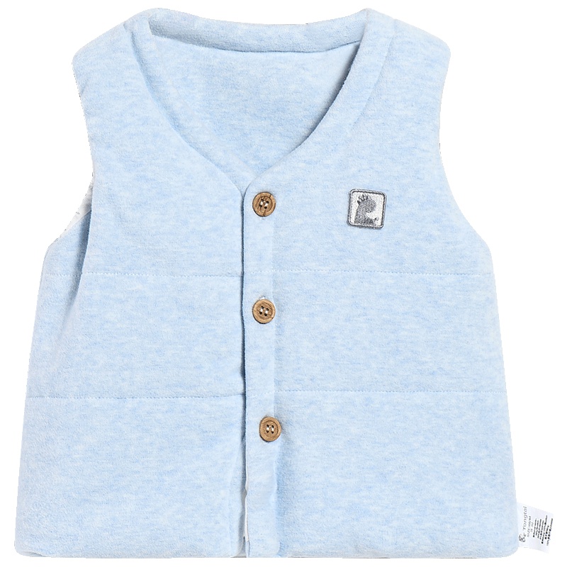 童泰TONGTAI婴童马甲秋冬加厚棉马甲3-24月-3岁宝宝对开马夹坎肩男女通用童装儿童马甲66/73/80/90cm