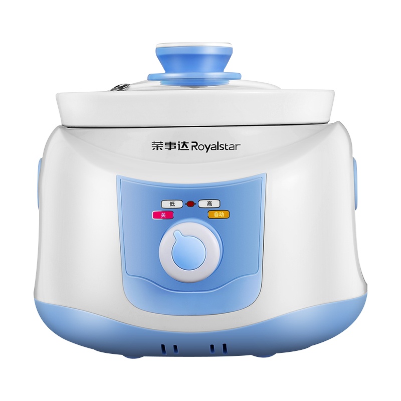 荣事达(Royalstar)迷你电炖锅电炖盅煲汤锅炖汤锅 煮粥锅 白瓷内胆 自动保温RDG-1001H