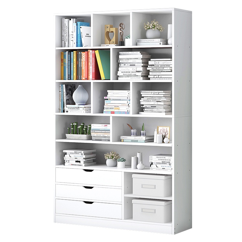 铭威盾书架落地家用柜子隔断置物架简约客厅收纳架多层经济型储物架书柜