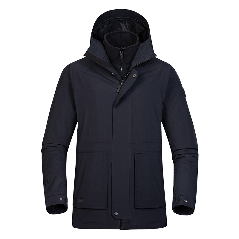 诺诗兰（NORTHLAND）运动户外男式休闲保暖三合一冲锋衣三穿套抓绒外套GS085X11