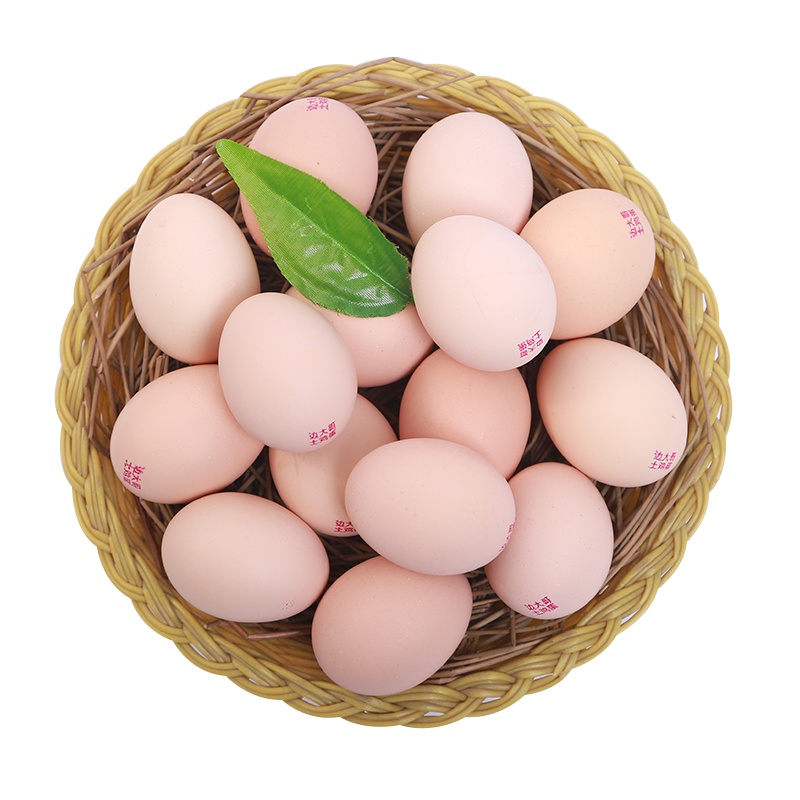 边大哥 农户散养土鸡蛋 30枚 粉壳蛋