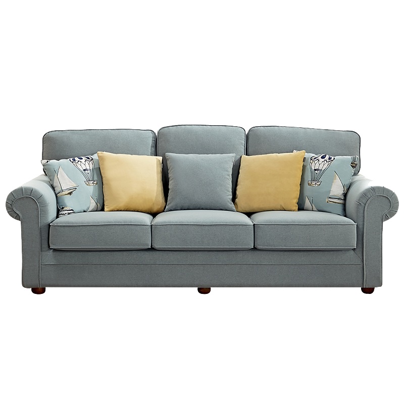 北欧QuanU布 艺小 户 型三人位 沙 发