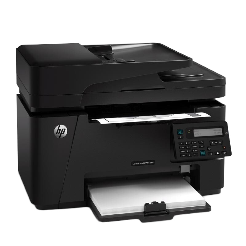 惠普(hp)LaserJet Pro MFP M128fn黑白A4激光打印机 打印/复印/扫描/传真