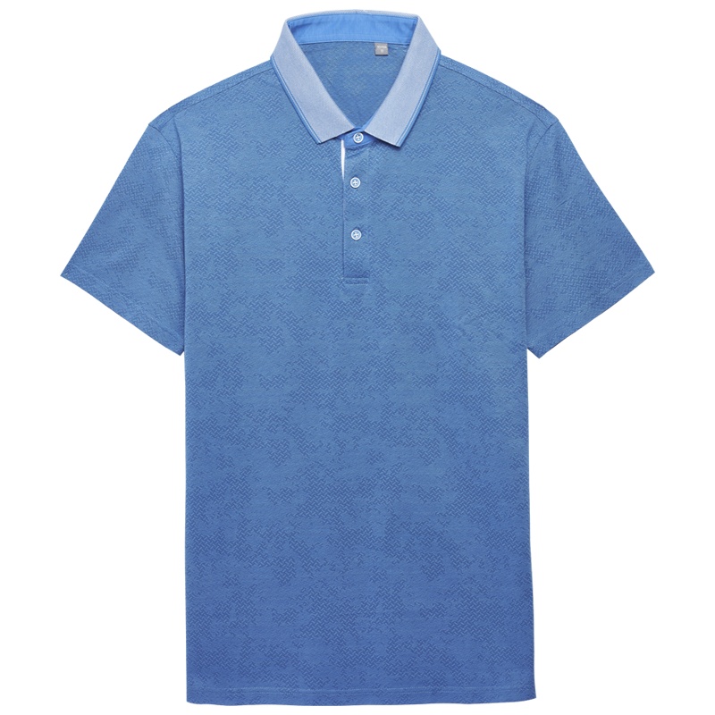 HODO红豆男装 男士短袖POLO衫 夏季商务休闲[100%棉]色织提花短袖T恤POLO衫男