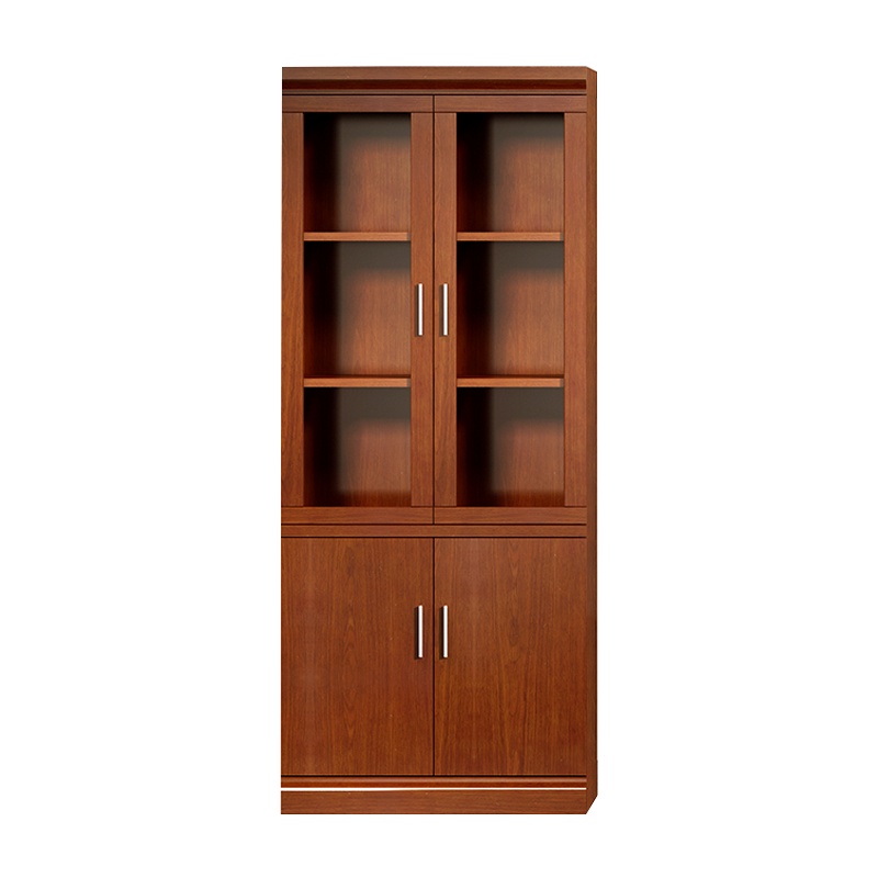 科朔 文件柜两门玻璃资料柜 办公文件柜 职员书柜 油漆办公柜KSHS05