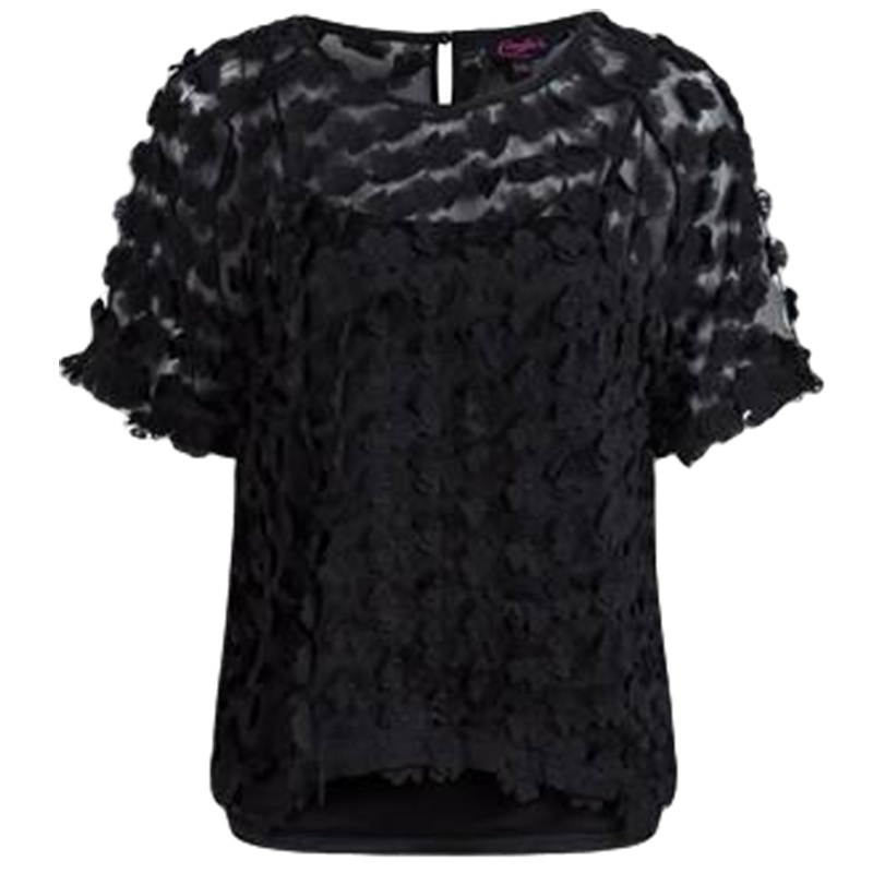 【福利款】拉夏贝尔白色透视吊带两件套T恤