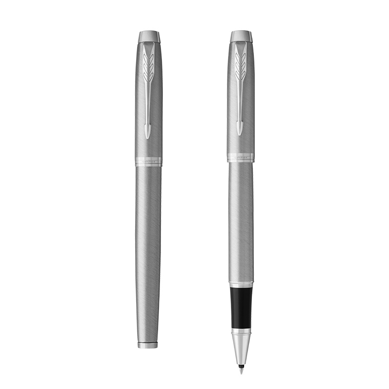 派克PARKER 签字笔 新款IM浅石灰白夹宝珠笔 学生商务办公文具用品日常书写 佩戴0.7mm宝珠笔芯