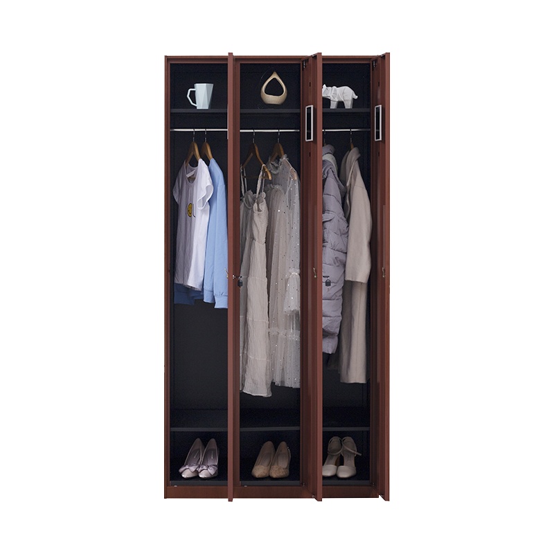 东港家具 木纹转印窄边三门更衣柜,器械柜,钢制文件柜,更衣柜,办公抽屉铁皮柜,资料柜,木纹转印,加厚0.8m可定制