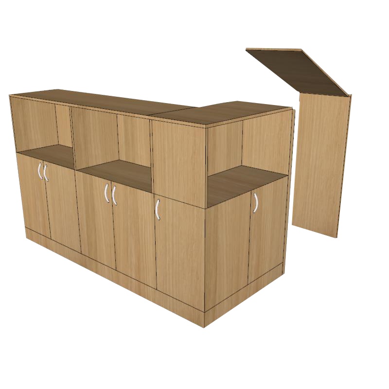 丽澜居LL-305办公家具木质储物柜文件柜矮柜