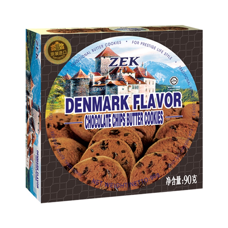马来西亚进口 ZEK巧克力曲奇饼干6盒装 90g/盒 儿童早餐下午茶小吃甜点办公休闲即食小零食