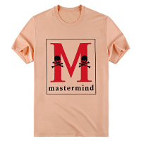 布先生新款夏季高弹力短袖t恤男 港风印花圆领上衣短袖AF10428