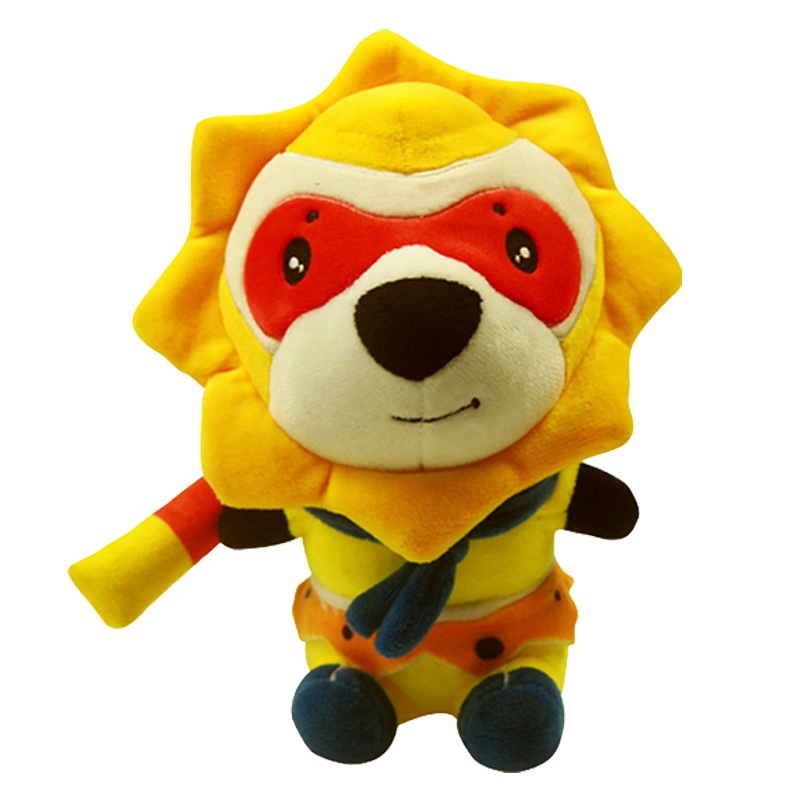 苏宁极物 苏格拉宁公仔小狮子 脸谱