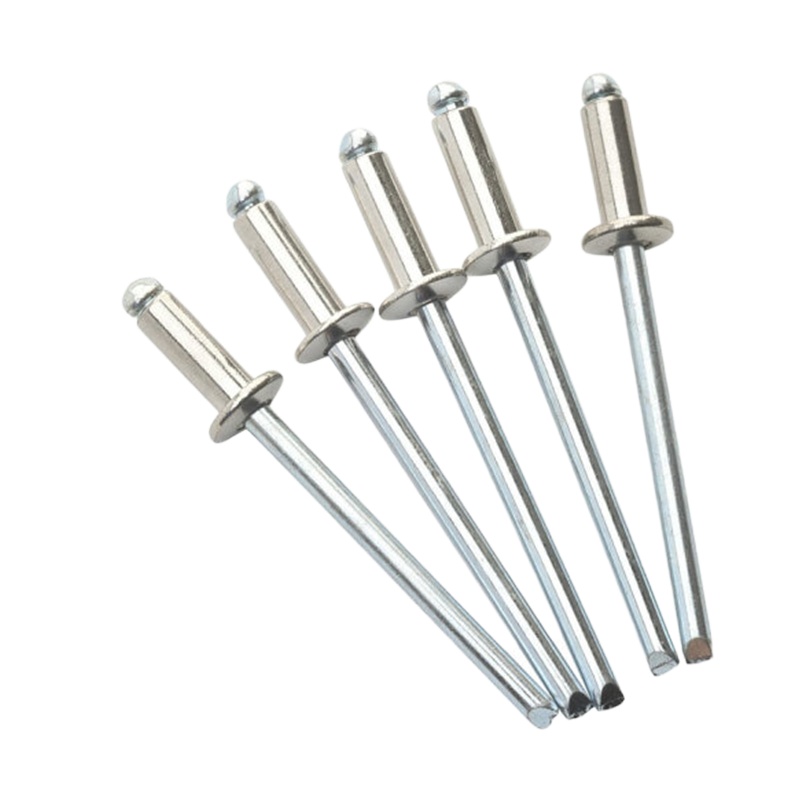 企购优品铝制抽芯铆钉 开口型平圆头抽芯铆钉 拉铆钉 5*20【100只】