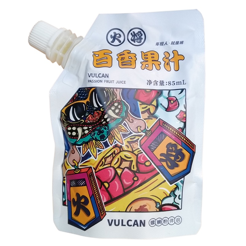 博隆火将百香果汁多维C即饮百香果果汁网红办公室下午茶85mLX10袋