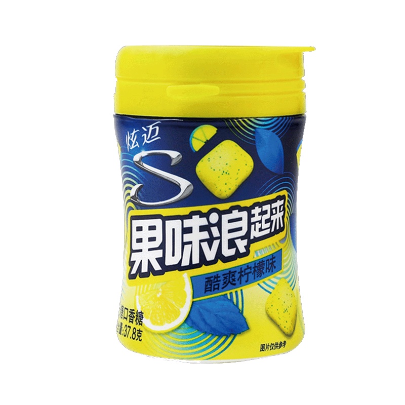 亿滋 Stride炫迈 果味浪起来无糖口香糖酷爽柠檬味37.8g 休闲小零食