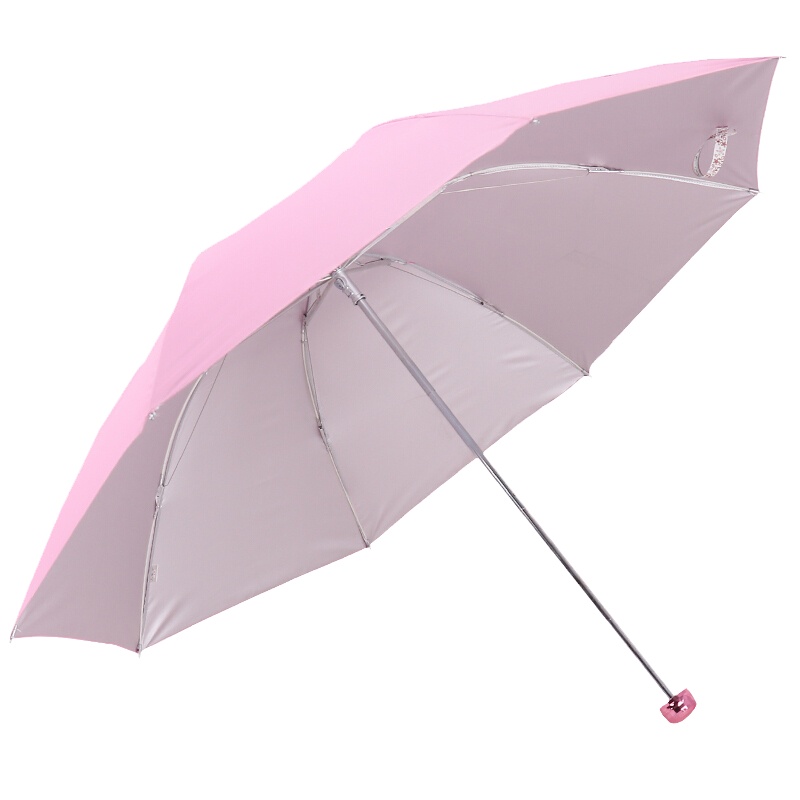 天堂 336T 三折超轻晴雨伞银胶高密聚酯礼品伞57*8k 多色(单位:把)