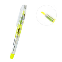 白雪626荧光笔 荧光标记笔 彩色粗划重点 直液式淡色荧光笔 12支/盒 黄色(一盒价)