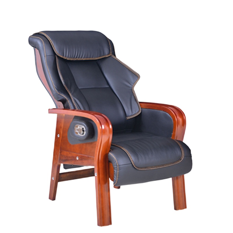 逐鹿中原实木西皮可躺办公椅FD0299