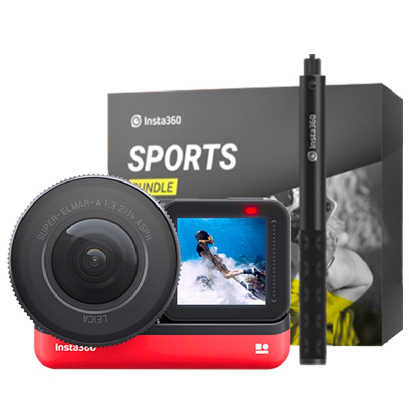 Insta360 ONER 一英寸徕卡版 滑雪套装礼盒（主机 120自拍杆 滑雪配件 ）运动相机全景相机运动摄像机