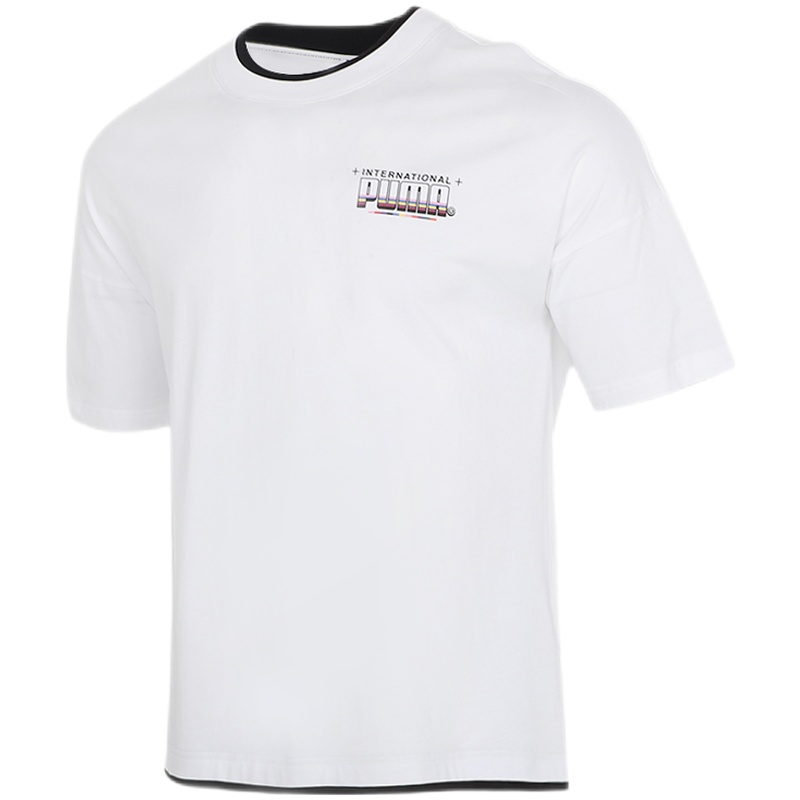 PUMA彪马运动透气T恤男短袖2021夏季新款圆领宽松休闲半袖532257