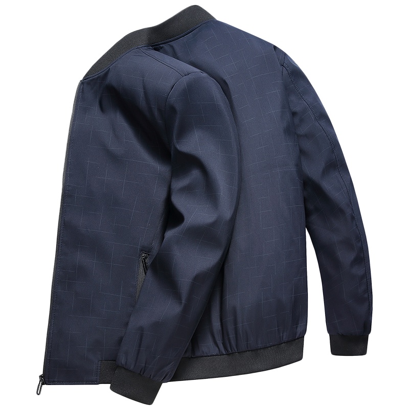 雅鹿外套男春秋装2019新款中年男士上衣薄款休闲立领夹克男装