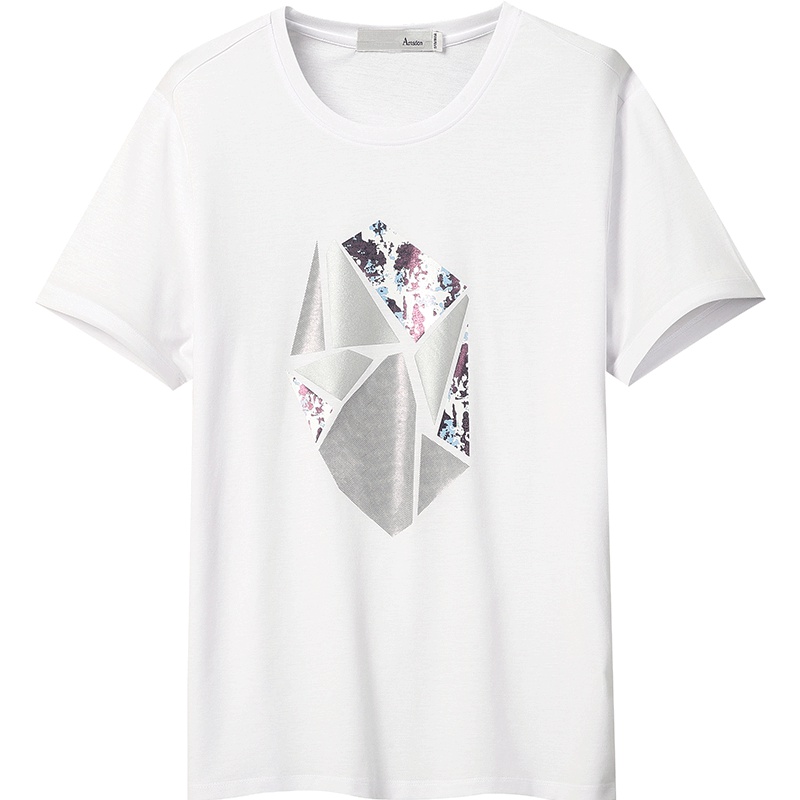 Artsdon/阿仕顿夏季男款圆领创意印花时尚短袖T恤